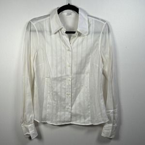 BAMFORD England White Button Blouse Top Shirt EU 42 US Medium